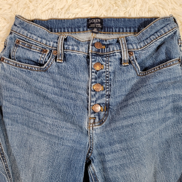 J. Crew High Rise Crop Flare Button Fly Jeans - Picture 4 of 8